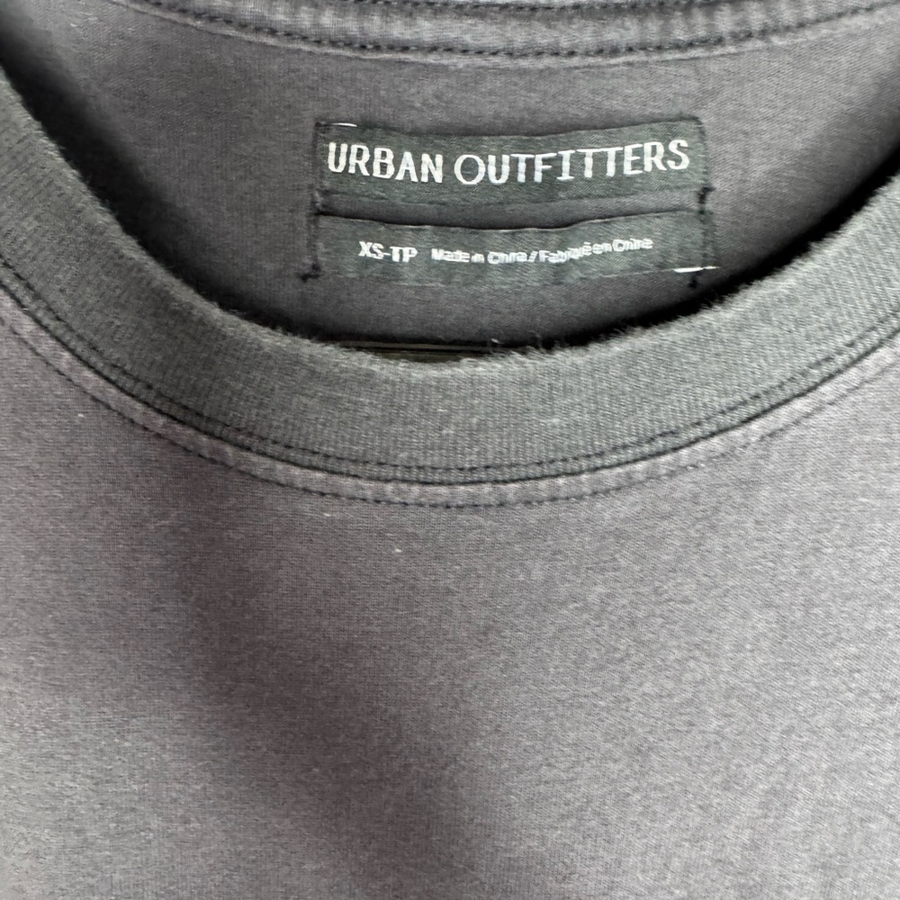 URBAN OUTFITTERS BLACK TIE FRONT SONYA TOP XS - Picture 3 of 4